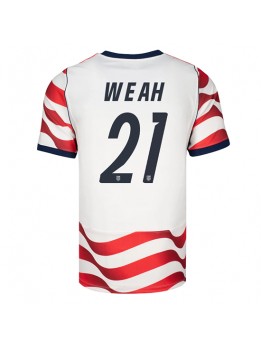 Förenta stater Timothy Weah #21 Replika Hemmakläder VM 2026 Kortärmad